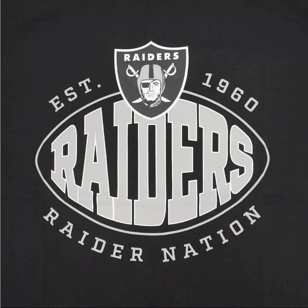 BOSS X NFL Las Vegas Raiders T-Shirts In Black - Picture 9 of 11